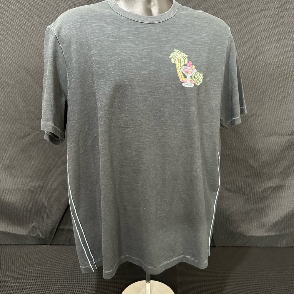 Tommy Bahama Gray Short Sleeve Tee with Graphic